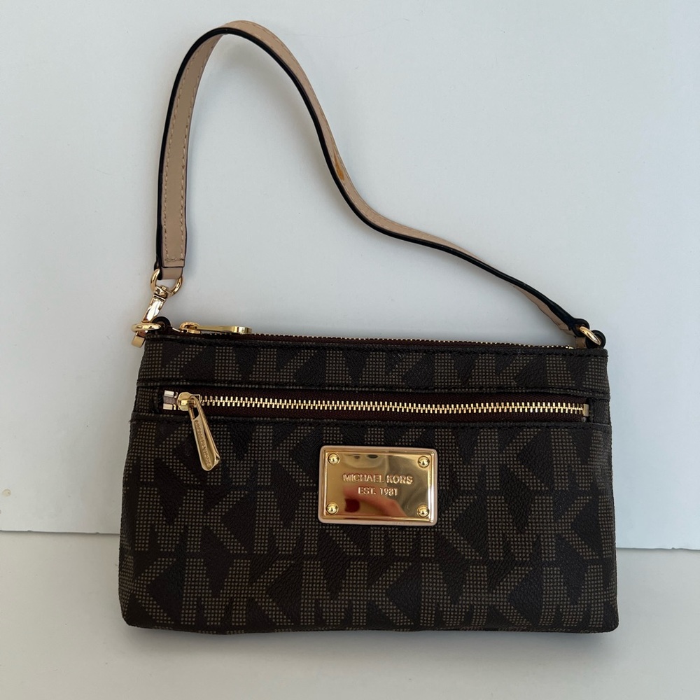Michael Kors Est 1981 Wristlet in MK print